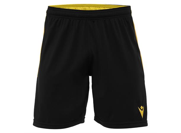 Tempel Match Day Short BLK/YEL XXS Teknisk kampshorts - Unisex 