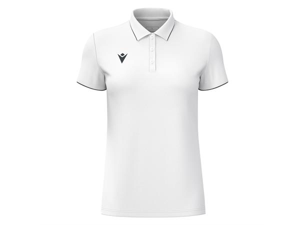 Melody polo WHT/GRY 3XS Poloskjorte - Dame 