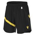 Shen Eco Match Day Shorts BLK/YEL XS Teknisk shorts i ECO-tekstil - Unisex