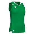 Lily Eco Sleeveless Shirt GRN/WHT 3XL Teknisk kamp og treningsdrakt - Dame
