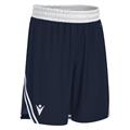 Kansas Basket Eco Shorts NAV/WHT M Teknisk basketshorts - Unisex